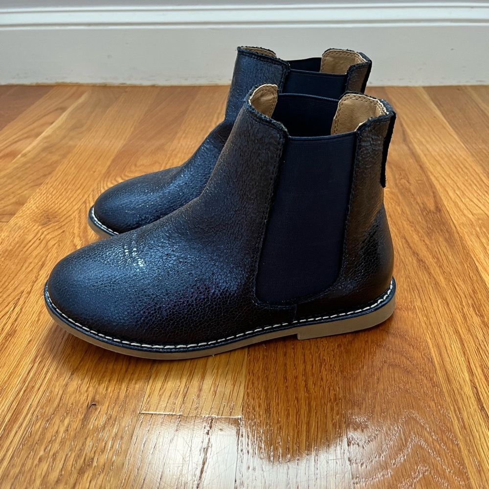 Crewcuts blue sparkly girls booties, size 3